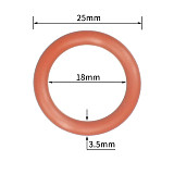 FEICHAO 10PCS O-type Silicone Rubber Ring Waterproof O-ring Adapter for GOPRO yi Action Sports SLR Camera Diving Ball Head Accessories