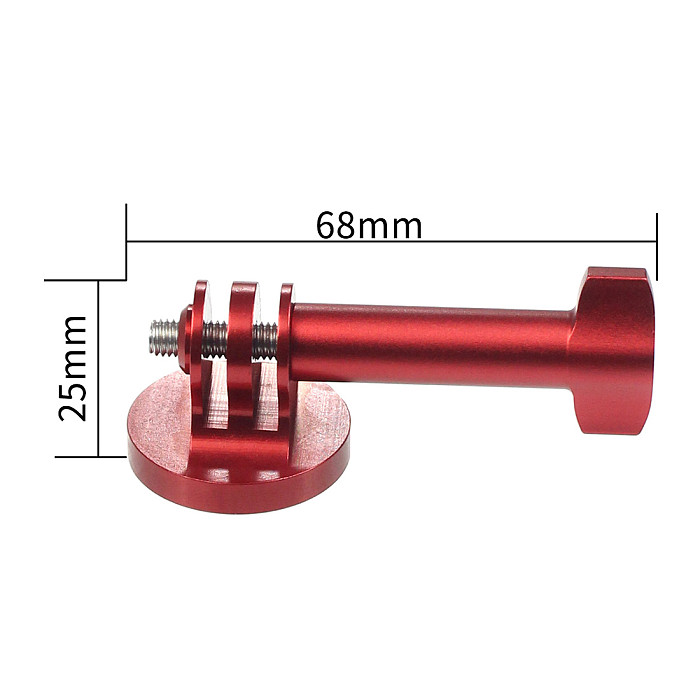 FEICHAO Aluminum Mini Tripod Mount Outdoor Sports Action Video Camera Base Adapter with M5 Screw Nut for GoPro 9 8 7 1/4  Screw Monopod