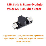 JMT Ultra-light Colorful LED Alarm Buzzer Board WS2812 NAZE32 F3 F4 F7 Programming 100DB Decibels For FPV RC Racing Drone RC Model