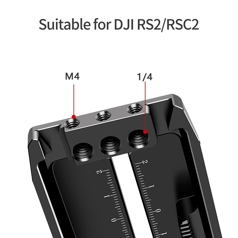 FEICHAO DSLR Camera Counterweight Mounting Plate For DJI Ronin RS2/ RSC2 Gimbal Stabilizer Quick Release Plate for ARCA Manfrotto Clamp