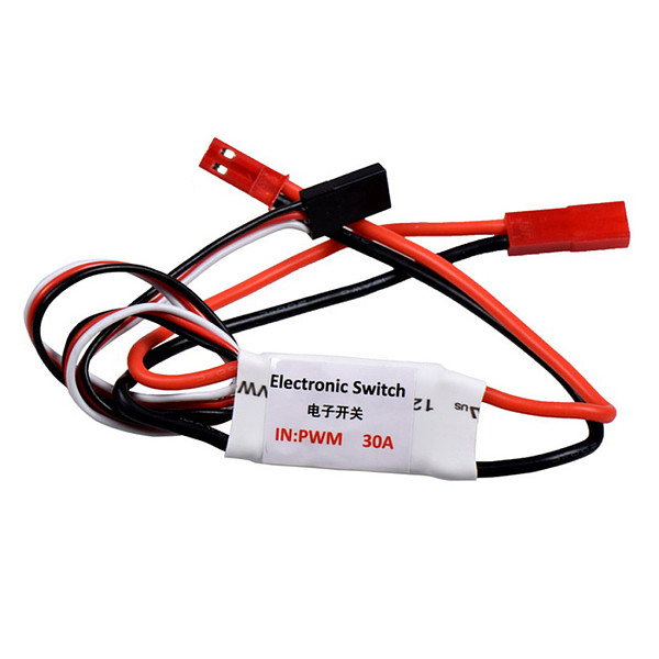JMT Electronic Switch PWM 3.7-27V/1-6s 30A RC Electronic Switch for RC Models Airplane Led Light Controller RC Switch Interruptor