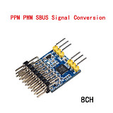 JMT SPP-SBUS PPM PWM Signal Convertor Adapter Switch 3.3-20V 8CH 4.1g Module Interchang for RC Receiver Racing Drone Multirotor Accessories