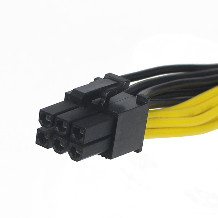 XT-XINTE 6-pin to PCIE Dual 6+2-pin (6-pin/8-pin) Power Splitter Cable GPU Graphics Card 6Pin to 2x8pin Power Supply Cable Cord