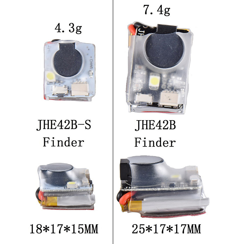 JMT Finder JHE42B/JHE42B_S 5V Super Loud Buzzer Tracker 110dB with LED Buzzer Alarm For FPV Racing Drone Flight Controller