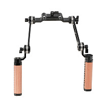 FEICHAO Adjustable ARRI Rosette Hand Grips w/ M6 Extension Arm for DSLR Camera Shoulder Rig Mounting Clamp 15mm Rail Follow Focus System