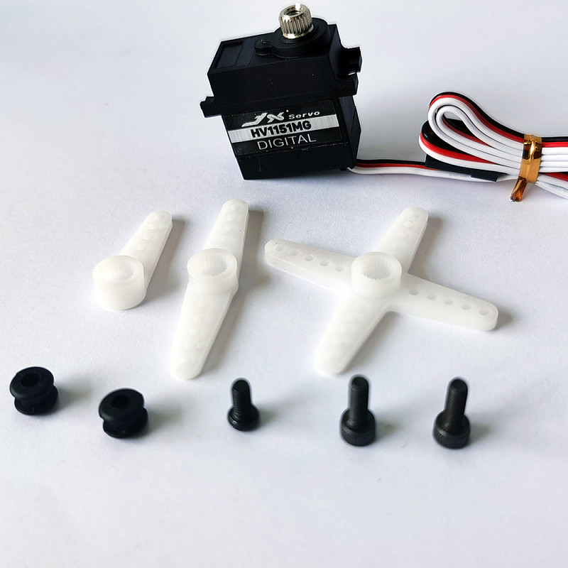 JX Servo 8.4V Waterproof Metal Gear Digital Servo 15g PDI-HV1151M Mini  for Traxxas TRX-4 and the remote control car