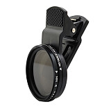Universal Mobile Phone Lens 37MM Lens Filter Professional Cell Phone Camera Lens Close up Filter ND2-400/ND1000 For Smartphone