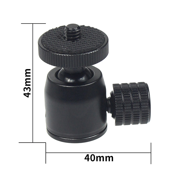 Mini Ball Head 1/4  Screw Tripod with Lock Knob for DSLR Camera Smartphone Support Flash Stand Video Photo Accessories
