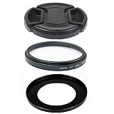 BGNing Aluminum Alloy Mount to 52mm Standard Filter Wide-angle Macro CPL Lens Adapter Ring with UV CPL Starlight Filter for Sony ZV1