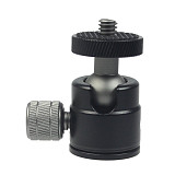 BGNING Mini Ball Head 1/4  Screw Tripod with Lock Knob for DSLR Camera Smartphone Support Flash Stand Video Photo Accessories