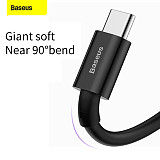 Baseus New Data Cable Fast Charge Flash Charge 66W 5A Cord Quick Charge For Huawei Typec Android Data Cable