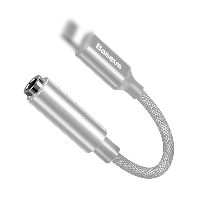 Baseus L3.5 8Pin To 3.5MM Female Adapter With Cable + Call Version New