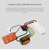 SKYRC Cheetah 60A Sensored ESC Brushless Motor Program Card Combo Power System For 1/10, 1/12 RC Car