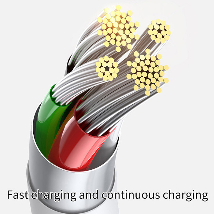 Baseus 3in1 Type-c USB Fast Charge Data Charger Cable Lead for iPhone Huawei charging data cable