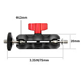 Universal Handheld Gyroscope Stabilizer Spring 5-axis Shock Absorber with 75mm Dual 1/4 Ball Head Mount For SLR Camera Micro SLR