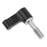 BGNing 2Pcs Knob Screw with M5 Male Threading Rotating Adjustable Thumb Lever Screw 17mm Length CNC M5 Screw Stainless Steel L Shape Locking Wrench