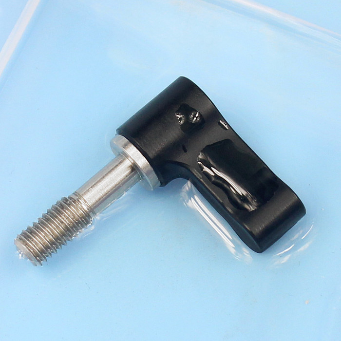 BGNing 2Pcs Knob Screw with M5 Male Threading Rotating Adjustable Thumb Lever Screw 17mm Length CNC M5 Screw Stainless Steel L Shape Locking Wrench