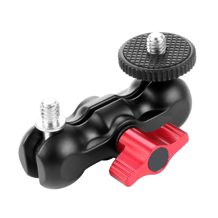 Universal Handheld Gyroscope Stabilizer Spring 5-axis Shock Absorber with 75mm Dual 1/4 Ball Head Mount For SLR Camera Micro SLR
