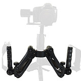 Universal Handheld Gyroscope Stabilizer Spring 5-axis Shock Absorber with 75mm Dual 1/4 Ball Head Mount For SLR Camera Micro SLR