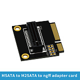XT-XINTE MSATA TO M2SATA Adapter Board for M.2 NGFF SATA SSD Adapter Card Vertical Connector Half Size/Full Size Riser Card