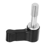 BGNing 2Pcs Knob Screw with M5 Male Threading Rotating Adjustable Thumb Lever Screw 17mm Length CNC M5 Screw Stainless Steel L Shape Locking Wrench
