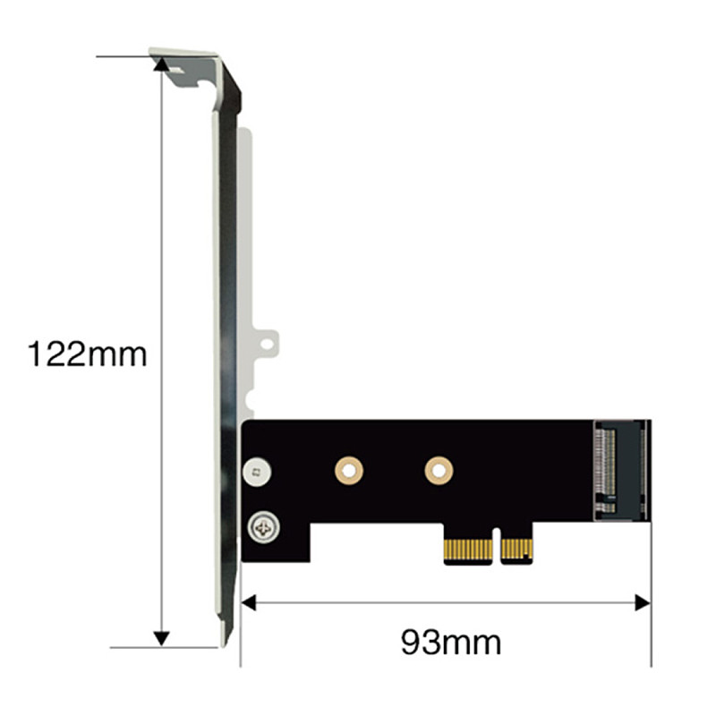 XT-XINTE PCIE 1x 4X 8X 16X Adapter Card for M.2 NVME To PCI Express Riser Card with Baffle for Optane Adapter Card High Speed