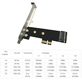 XT-XINTE PCIE 1x 4X 8X 16X Adapter Card for M.2 NVME To PCI Express Riser Card with Baffle for Optane Adapter Card High Speed