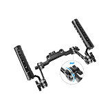 BGNING Adjustable ARRI Rosette Hand Grips w/ M6 Extension Arm for DSLR Camera Shoulder Rig Mounting Clamp 15mm Rail Follow Focus System