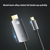 JEYI USB C to HDMI-compatible Male 4K 60Hz Cable USB Type C to HDMI-compatible Female Adapter for MacBook Huawei P40 Smartphone