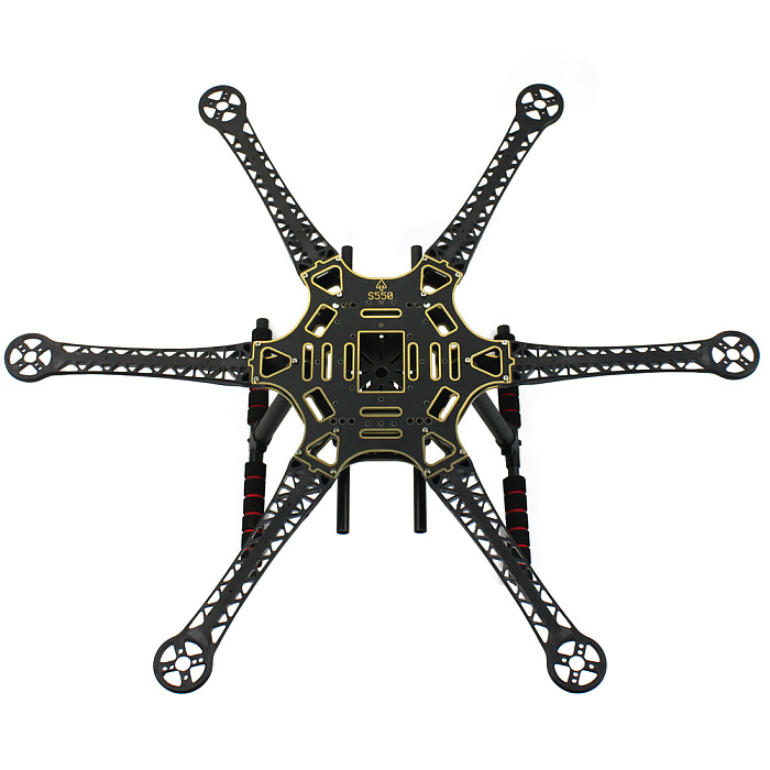 Full Set RC Drone 6-axis Aircraft Kit HMF S550 Frame 6M GPS APM 2.8 Flight Control AT10 Transmitter