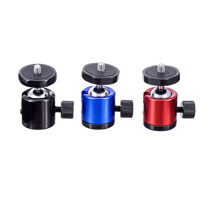FEICHAO Mini Ball Head 1/4  Mount for Camera Tripod Spherical Universal for Canon Nikon DSLR Camera SLR Mount Stand for Camera Tripod