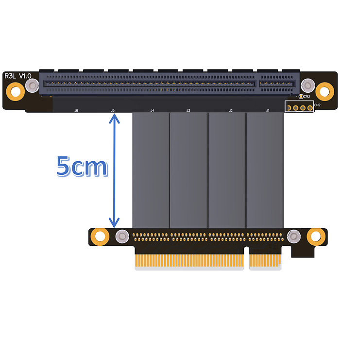 ADT-Link PCI-E x8 Extension Cable Pcie Riser Extender w SATA Cable for RTX3060 ETH Mining PCI Express 3.0 x8 Gen3 64G/bps Adapter Cable