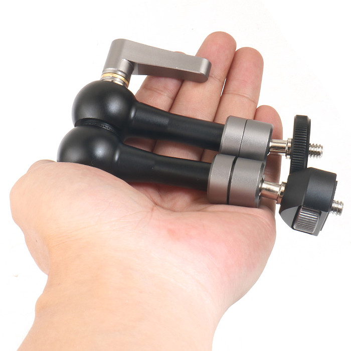 U-Shape Super Clamp Crab Claw w/ 1/4 3/8 ARRI Thread Magic Arm for Flash Light Microphone DSLR Camcorder Tripod Monitor