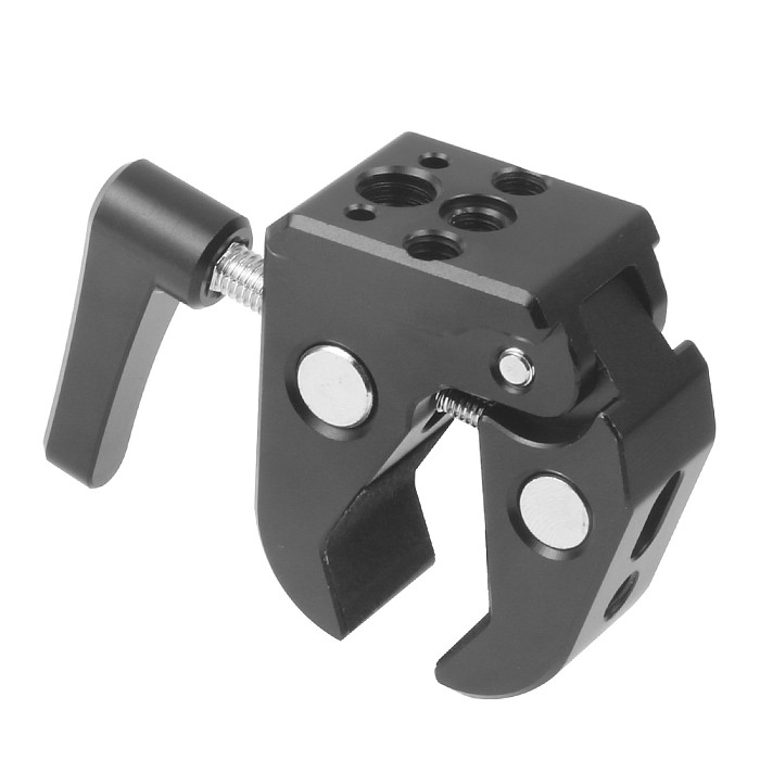 U-Shape Super Clamp Crab Claw w/ 1/4 3/8 ARRI Thread Magic Arm for Flash Light Microphone DSLR Camcorder Tripod Monitor