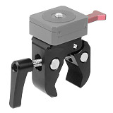 U-Shape Super Clamp Crab Claw w/ 1/4 3/8 ARRI Thread Magic Arm for Flash Light Microphone DSLR Camcorder Tripod Monitor