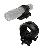 QWINOUT Plastic Quick Release Flashlight Clamp Holder Mount for MICH IBH FAST Helmet Riding Rail Accessories