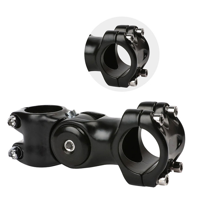 BGNING Aluminum Alloy Bicycle Mountain Bike Stem Adjustable Angle Stem for 31.8mm Handlebar for MTB Road City Bike Bicycle Part Rise Extender
