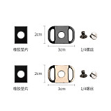 BGNing Quick Release Plate Bottom 1/4  Screw Mount Adapter SLR Camera Wristband Neck Shoulder Strap Safety Buckle Photography Accessory