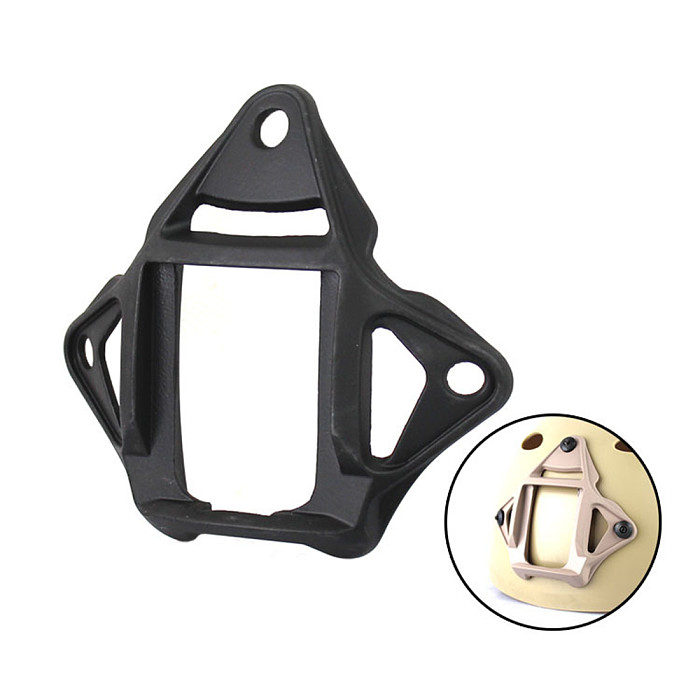 QWINOUT Aluminum Alloy Metal Helmet Base 3 Hole NVG Mount for FAST AF Helmet Bracket Helmet Accessories