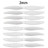 2 pairs/4 pairs GEMFAN 7035-2p 2 blades  PC material 3.5 inch propeller cw ccw 4.2g black/white For traversing machine propeller