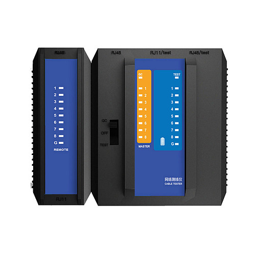 DIEWU RJ45 Cable Lan Tester Network Cable Tester RJ45 RJ11 2in1 8p/6p/4p Network/Telephone Line Tester Networking Tool Network Repair