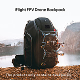 IFlight Drone Backpack 530X340X260mm 33 Liter Volume Resizable Compartments Ntegrated RGB Light Strips for FPV Drone Goggles