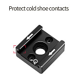 FEICHAO Universal DLSR 1/4  Tripod Mount Screw Black Mic to Flash Hot Shoe Adapter Stand for Camera Cage Monitor Photo Studio Accessory