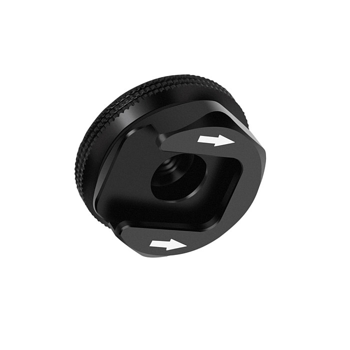 FEICHAO Universal DLSR 1/4  Tripod Mount Screw Black Mic to Flash Hot Shoe Adapter Stand for Camera Cage Monitor Photo Studio Accessory
