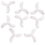 4Pairs GEMFAN 35mm  3/4 blades  PC material propeller cw ccw  Paddle Prop Disk Dia 1.4inch Shaft Hole 1mm PC Propeller for RC Airplane 1S Coreless Brushless Props