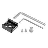 FEICHAO Universal DLSR 1/4  Tripod Mount Screw Black Mic to Flash Hot Shoe Adapter Stand for Camera Cage Monitor Photo Studio Accessory