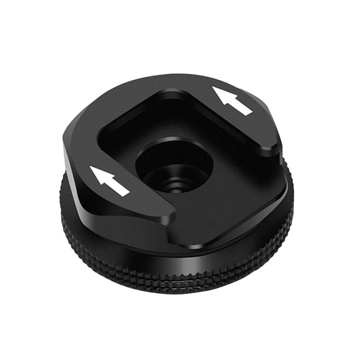 FEICHAO Universal DLSR 1/4  Tripod Mount Screw Black Mic to Flash Hot Shoe Adapter Stand for Camera Cage Monitor Photo Studio Accessory
