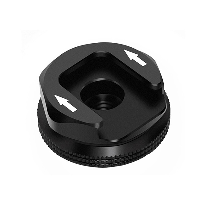 FEICHAO Universal DLSR 1/4  Tripod Mount Screw Black Mic to Flash Hot Shoe Adapter Stand for Camera Cage Monitor Photo Studio Accessory