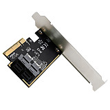 DIEWU SFF 8643 To PCIe 3.0 8X Adapter Card 1/2 U.2 Port Card for NVMe SSD Converter Hard Disk Expansion Card for Desktop PC