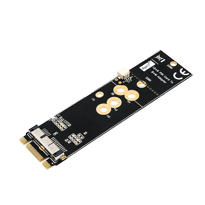 XT-XINTE BCM94360CD BCM94360CS2 BCM943224PCIEBT2 12+6 Pin WiFi Wireless Card Module to M.2 NGFF Key B+M Adapter for Mac OS